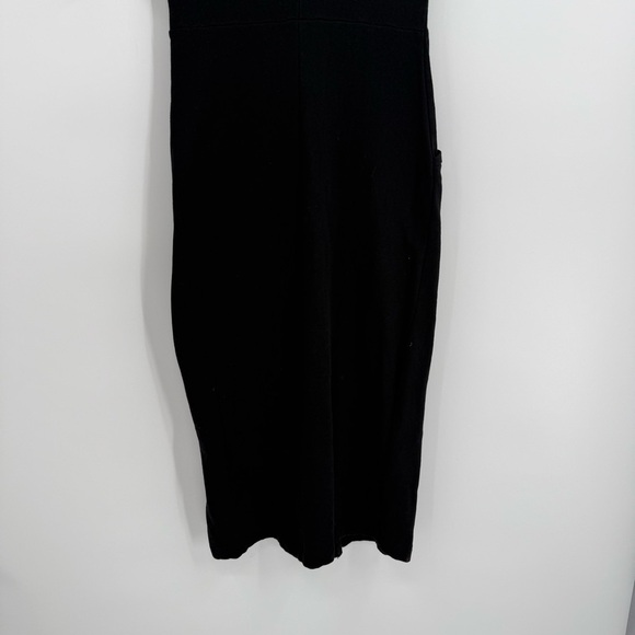 Anthropologie Daily Practice Delevan Midi Dress Black Size XS Short Sleeves - Picture 10 of 12